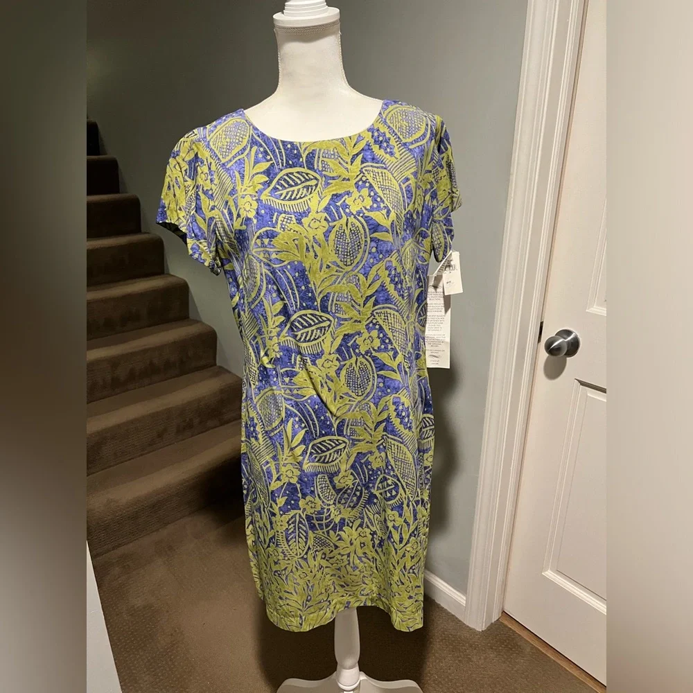 Rabbit, Rabbit, Rabbit green and lavender dress. - Picture 1 of 8